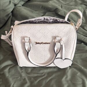 Othr White Embossed Satchel